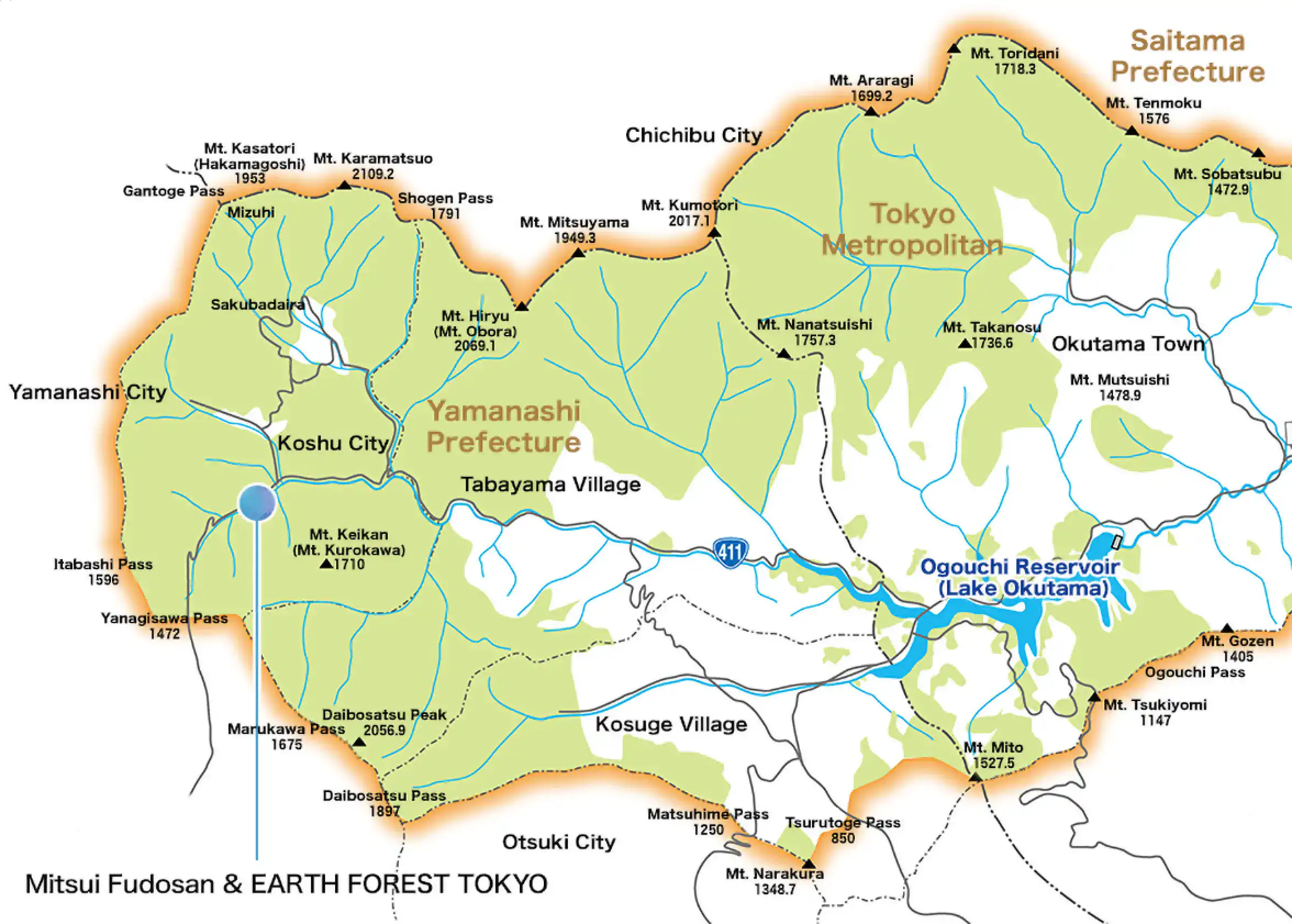 Agreement area Mitsui Fudosan & EARTH FOREST TOKYO