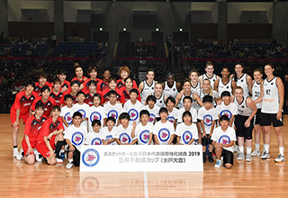 バスケットボール女子日本代表国際強化試合2019三井不動産カップ開催（2019/05/31・06/02 水戸市アダストリアみとアリーナ）