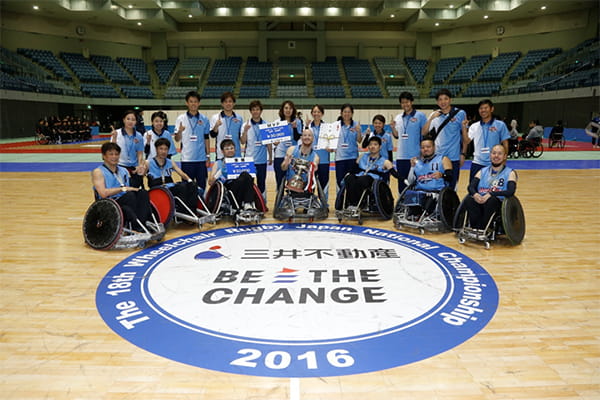 第18回 ウィルチェアーラグビー日本選手権大会開催 16 12 16 18 千葉ポートアリーナ Wheelchair Rugby 三井不動産 Be The Change 第18回 ウィルチェアーラグビー日本選手権大会開催 16 12 16 18 千葉ポートアリーナ Wheelchair Rugby 三井不動産 Be The Change
