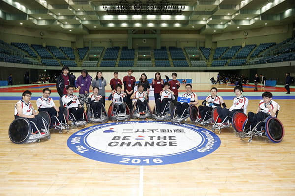 第18回 ウィルチェアーラグビー日本選手権大会開催 16 12 16 18 千葉ポートアリーナ Wheelchair Rugby 三井不動産 Be The Change 第18回 ウィルチェアーラグビー日本選手権大会開催 16 12 16 18 千葉ポートアリーナ Wheelchair Rugby 三井不動産 Be The Change