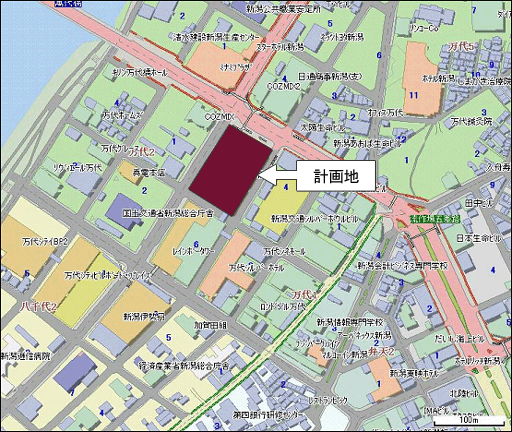 LOVELA(ラブラ)万代周辺地図2