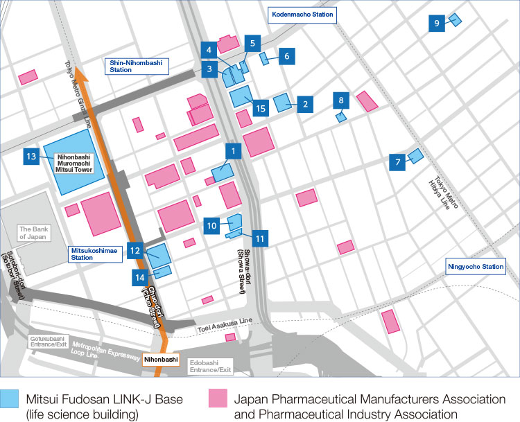 Nihonbashi: A hub for drug discovery and home to many pharmaceutical-related companies