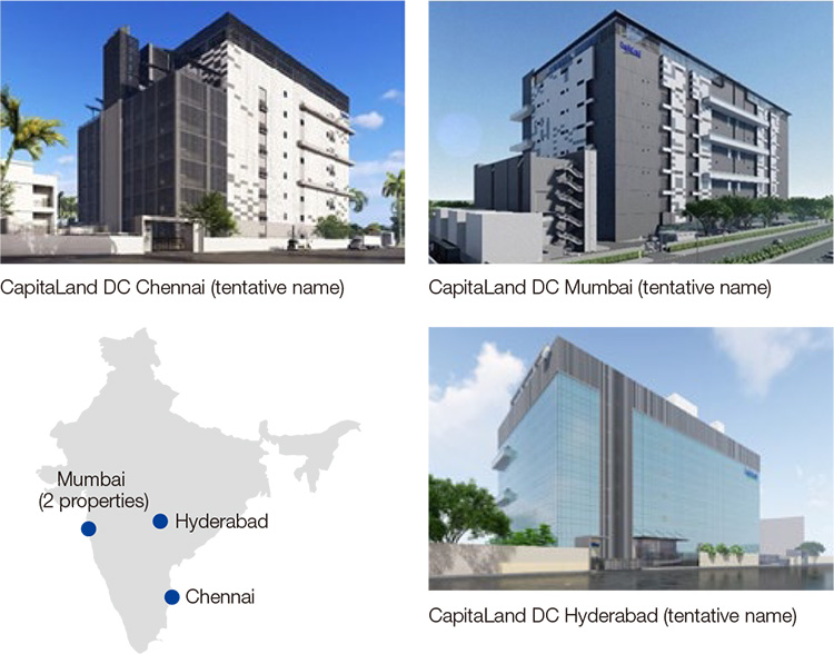 Participation in a Data Center Business Project in Major Indian Cities (Total of 4 Properties)